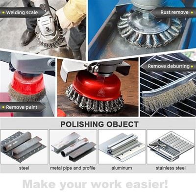 Cleaning Brush Steel Crimped Wire Polishing